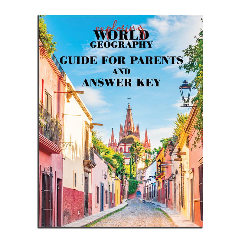 Exploring World Geography Guide for Parents and Answer Key (Clearance)